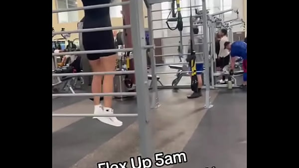 Flex up 5am swinging around gym time