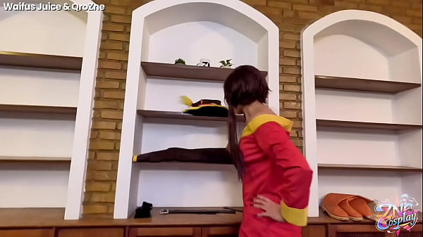 Zne cosplay megumin from konosuba ft waifus juice & qrozne free scene 