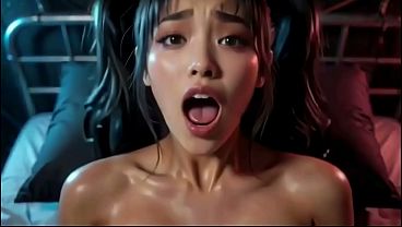 Sex with yakata a cute asian woman in her room ai animation
