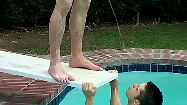 Teen gay boys having sex with each other Kaleb's Pissy Pool Party 