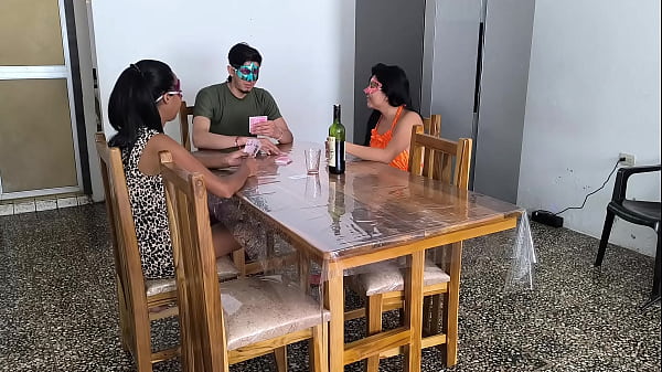 A card game between stepbrothers endsin a dirty way