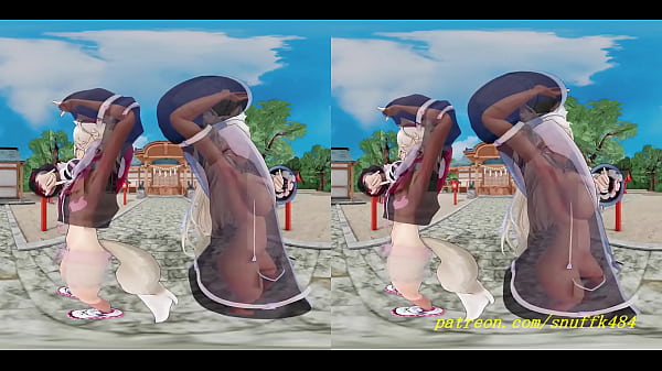 vr180 mmd FuwaMoco_dance 3dhololive