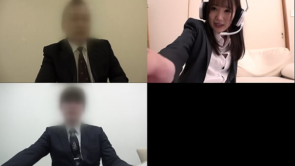 真面目な会議をしている下では彼氏のイタズラピストンが彼女を責めたてる！リモート会議が終わるまでの60分間声も出さずに羞恥に耐えながらも絶頂する！ thumbnail