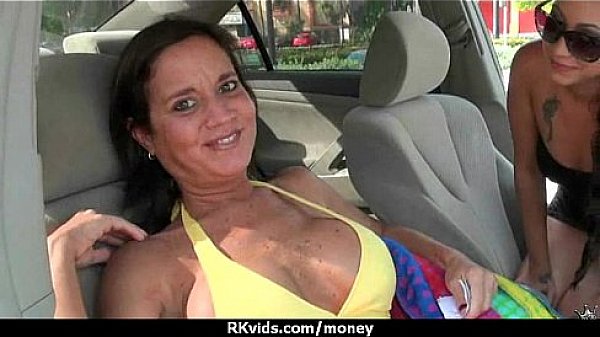 Amateur hottie takes cash for public sex 5 