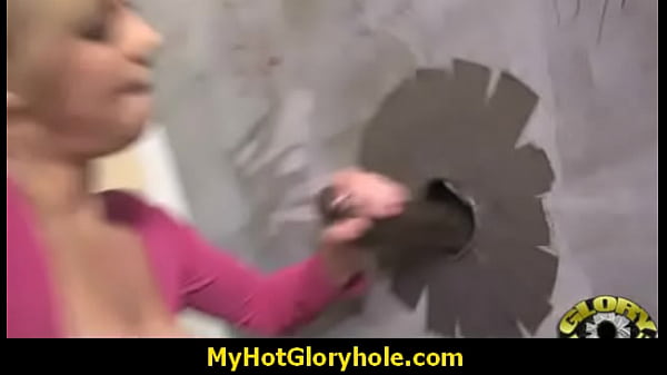 Horny Lady Enjoys Gloryhole Cocksucking Interracial 8 