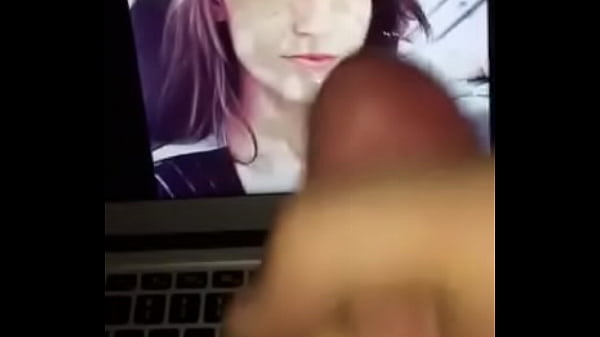 Tributed by huge dick spraying a lot of seed on her face