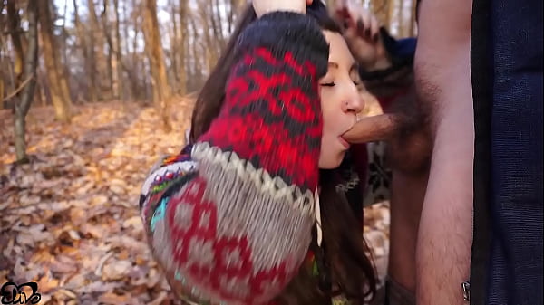 Hard Blowjob In The Woods (with Swallowing) To A Hairy Cock thumbnail