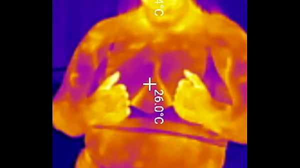 Sports bra try on boob bounce tests naked twerk tease thermal pov 4k portrait 