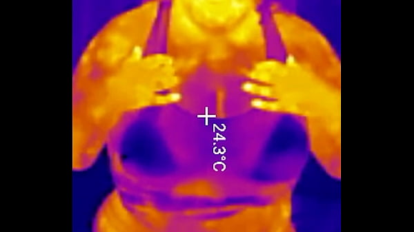 Sports bra try on boob bounce tests naked twerk tease thermal pov 4k portrait