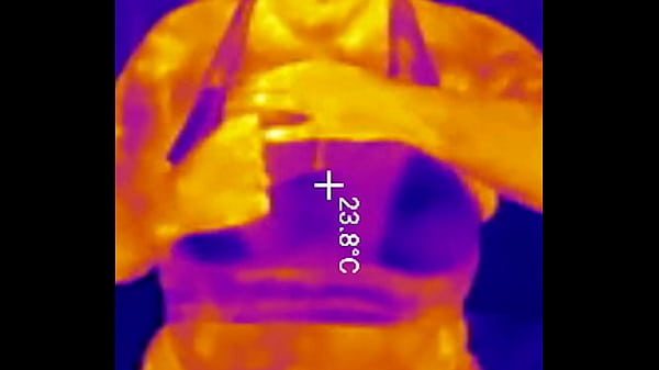 Sports bra try on boob bounce tests naked twerk tease thermal pov 4k portrait