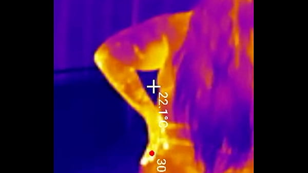 Sports bra try on boob bounce tests naked twerk tease thermal pov 4k portrait 