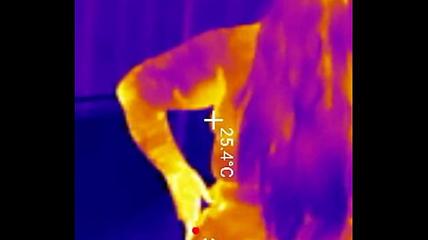 Sports bra try on boob bounce tests naked twerk tease thermal pov 4k portrait 