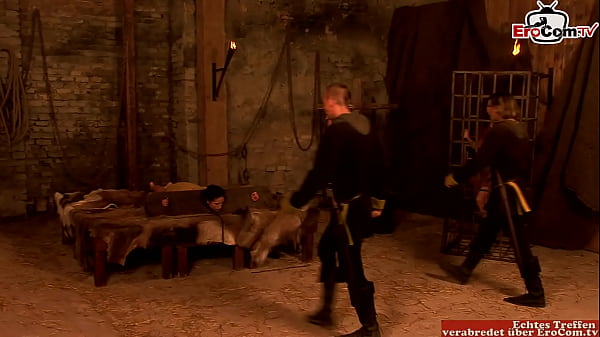 Play MP4 - Anal costume orgy with three skinny brunette sluts