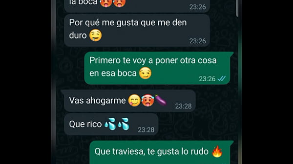 Play MP4 - Chat caliente de WhatsApp con mi mucama Karina termino en su cuarto cogi&eacute;ndomela sin que se entere mi esposa