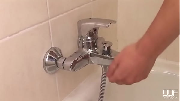 Showering her Bearded Clam!