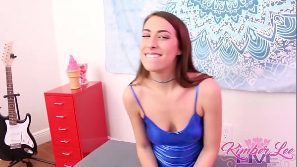 Hot babe kimber lee milks her perverted stepbrother's throbbing cock