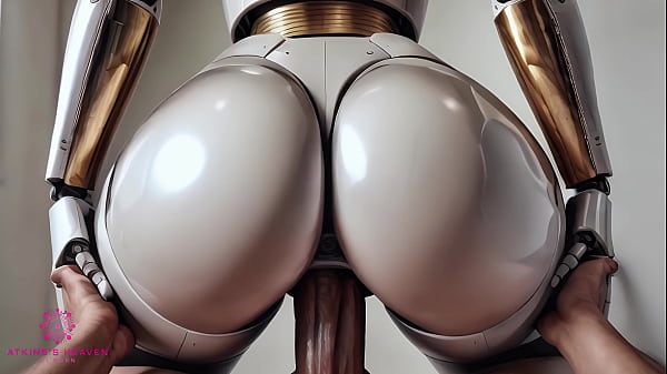 Advanced sex robot ready to be pounded and gets cum inside close up pov ai