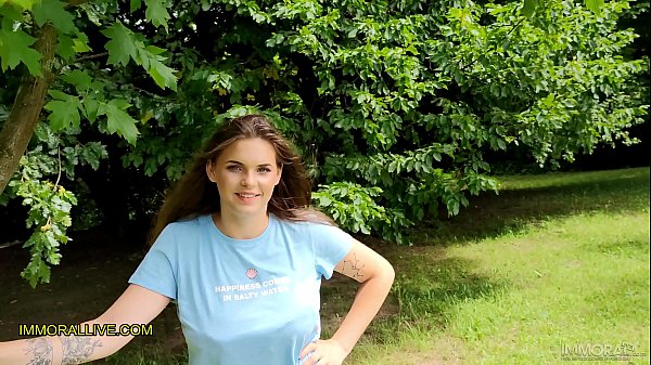 Stepdad and stepson pick up busty teen working out in the park 18yearold taylee wood natural big bouncing boobs squirts in wild taboo threesome