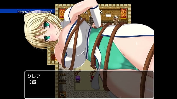 Hentai game enjoy restraining the female knight's boobs with a rope