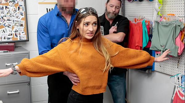 Mall Security Officer Arrests and_Fuck theShoplifter Teenand Stepfather_Joins intoo Perp4k