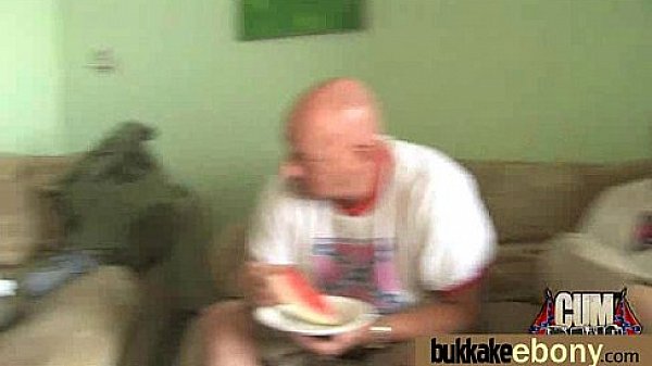 Ebony slut gets an interracial group sex 25 