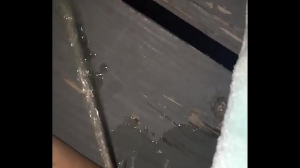 Nothing but a robe outdoor pissing 