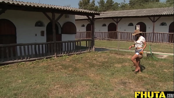 Play MP4 - FHUTA - Farm Girl Sandra Romain Takes A Huge Dick Up The Butt