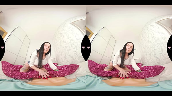 Lustreality busty brunette sucking doll's big dick vrporn 