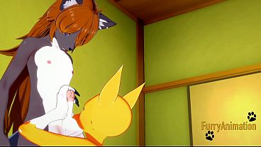 Digimon Hentai - Taomon & Grey Fox Hard Sex 1/2 thumbnail