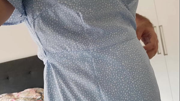 Sexy Dani Leg in Blue Pattered Pantyhose 