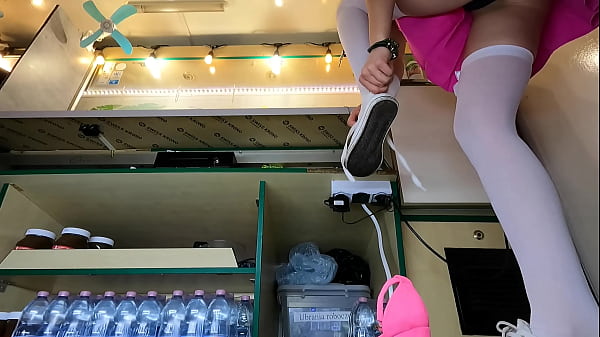 Sexy 18 Teen Needs To Check If The Camera Is Set Right For Perfect Upskirt View thumbnail