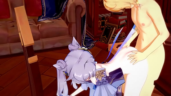 Genshin Impact Hentai Aether x Ganyu Handjoob and fucked Japanese Asian Manga AnimeGame Porn