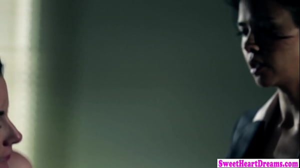 Asian lesbo gets_orally pleased by busty_teen