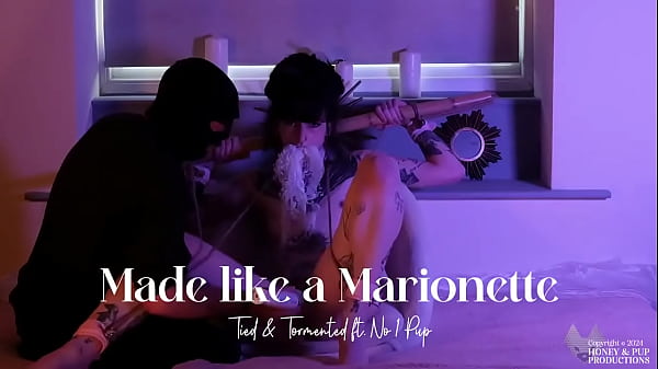 ** clip available! **Honey's got all tied up again...Watch to find out how much No1 Pup can make her wriggle & writh... 