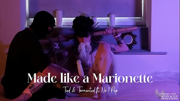 ** clip available **honey's got all tied up again to find out how much no1 pup can make her wriggle & writh 