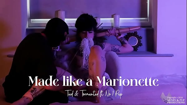 ** clip available **honey's got all tied up again to find out how much no1 pup can make her wriggle & writh 