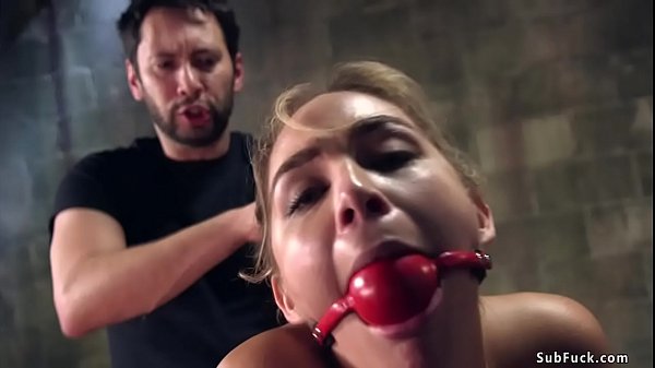 Girl nextdoor rough fucked in bondage