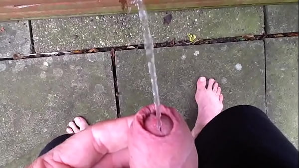 Pissing outside 