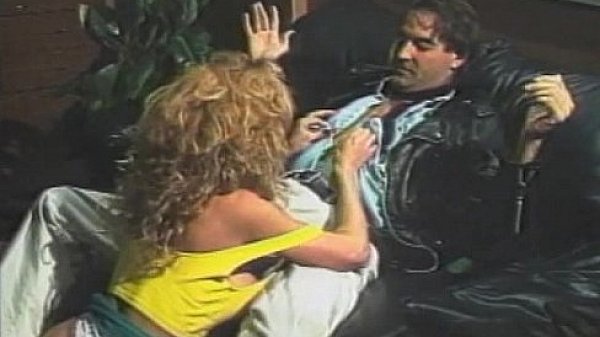 Hot couple enjoying good sex in office 