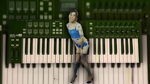 Sexy Cow Girl gives a cock tease Dance 