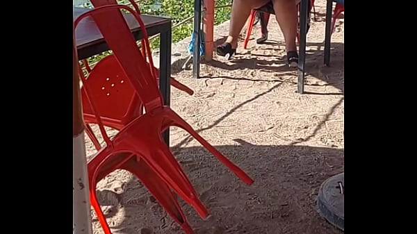 No panties under table on bar 