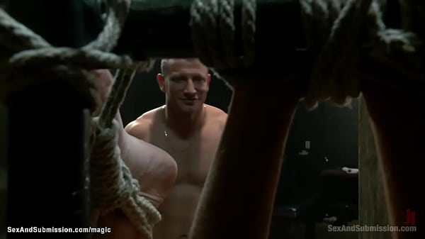 Gagged redhead whipped and_fucked