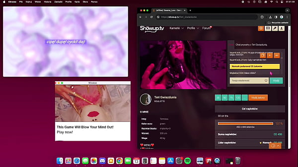 Polish music star temresa gwiazdunia is dancing to her new music 