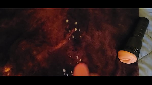 Play MP4 - Stroking my cock with fleshlight