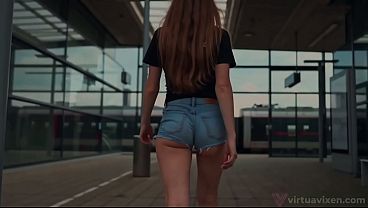 Nonton She Is Riding On The Train: Her Destination Is Creampie Station! (ai-video) thumbnail