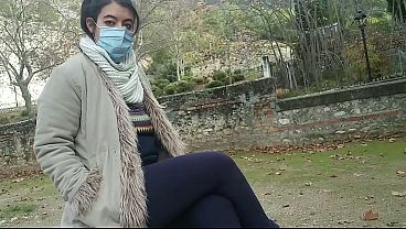 RISKY BLOWJOB IN THE STREET PUBLIC PARK