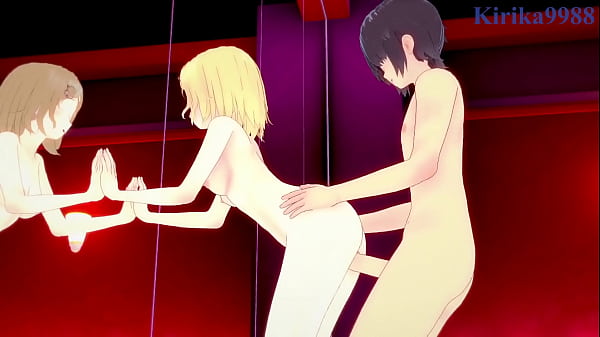 Gawr Gura and Watson Amelia intense sex. - Hololive VTuber Hentai 