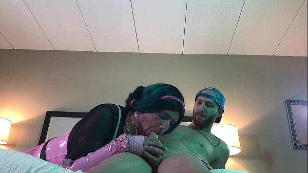 Pretty Trans Woman Sucking Huge Dick 
