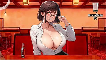 Joi Hentai - Tu Amiga Te Pide Leche En La Cafeter&iacute;a Bajo La Mesa Y La Mesera Echa Una Mano. thumbnail