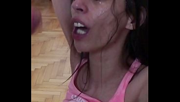 Candie cross bound & kneeling tiny tits out&mdash;i'm pounding her face like a wet mouth pussy